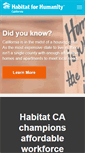 Mobile Screenshot of habitatca.org